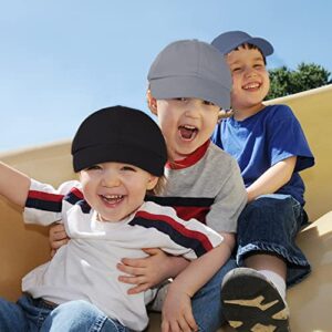 Century Star Toddler Baseball Hat Cotton Infant Baby Baseball Cap Adjustable Kids Toddler Hat for Boy Girls Baby Sun Hat Black 1-2 T