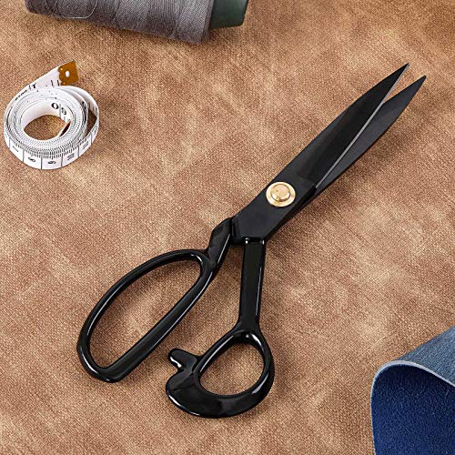 Fabric Scissors 8 Inch Professional Tailor Scissors - Heavy Duty Sewing Scissors for Leather Cutting Industrial Sharp Shears Office Artists Tailors Dressmakers