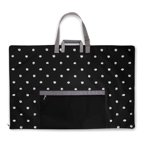 Art Tote 24 x 36, Large Capacity Portfolio Bag, Lightweight Art Bag for Students and Professionals, Scribble Dot, by Steel Mill & Co