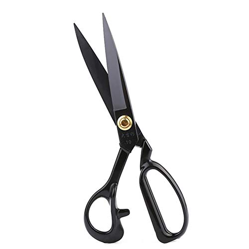 Left Handed Dressmaking Scissors 10 inch - Professional Heavy Duty Industrial Strength Tailor Shears for Fabric Leather Sewing Best for Artists, Tailors and Dressmakers (10 inch left hand)