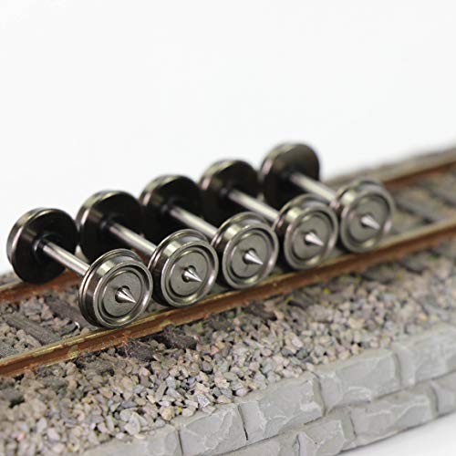 24pcs HO Scale 1:87 33'' Metal Wheels for Model Train DC Wheel Set New C8725