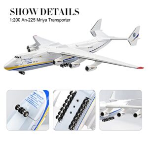 1:200 An-225 Antonov Resin Aircraft Model Toy 17 inch Ukraine Painted Mriya Transporter Display Model Plane for Collection