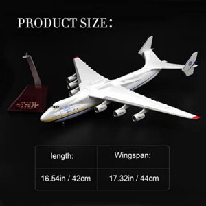 1:200 An-225 Antonov Resin Aircraft Model Toy 17 inch Ukraine Painted Mriya Transporter Display Model Plane for Collection