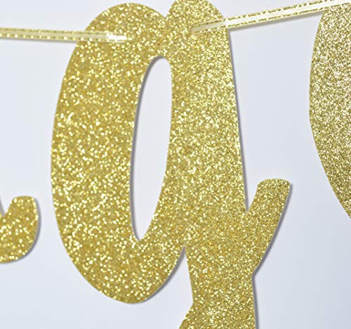 Drop Your Panties Glitter Gold Banner, Lingerie Shower Banner, Bachelorette Party Decorations (Gold)