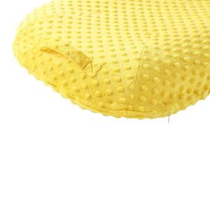 Removable Slipcover for Newborn Lounger, Super Soft Premium Minky Baby Lounger Cover Fit for 29 x 17 x 4 inches Infant Padded Lounger, Ultra Comfortable, Safe for Babies (Yellow)