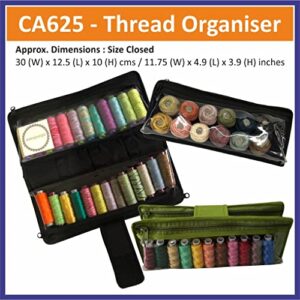 Yazzii Thread Organizer - Portable & Multipurpose - Thread Holder Organizer for Spools, Embroidery Floss, Sewing Supplies - Perfect for Classes, Groups, Travel & Retreats-Aqua