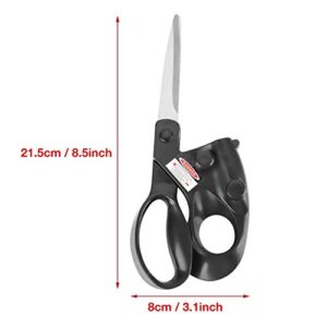 HaoAnKe Laser Scissors Professional Laser Guided Fabric Scissors, Sewing Cut Straight Fast Fabric Paper Crafts Black