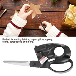 HaoAnKe Laser Scissors Professional Laser Guided Fabric Scissors, Sewing Cut Straight Fast Fabric Paper Crafts Black