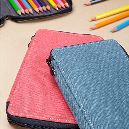 Speedball Art Products Canvas Storage Case for Pencils, Markers, Pens and Art Supplies, Holds Up to 48 Standard Pencils, Sage