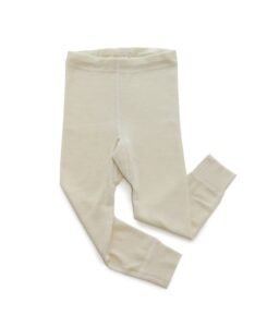 organic merino wool-silk baby pants, natural white, s. 62-68 (3-6 mo)