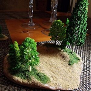 29pcs Mixed Model Trees 1.5-6 inch(4-16 cm), OrgMemory Ho Scale Bushes, Diorama Supplies, Plastic Trees for Projects, Model Train Scenery with No Bases