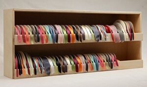 stamp-n-storage 33″ ribbon shelf – made to hold ribbon spools up to 5 inches in diameter
