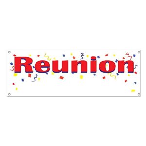 reunion sign banner party accessory (1 count) (1/pkg)