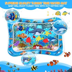 VOCH GALA Inflatable Tummy Time Water Mat, Baby Toys for 3 6 9 12 Months Infant Boys Girls, Ideal Gift for Baby to Meet Milestone