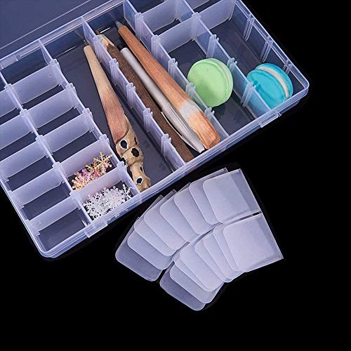 36 Grids Clear Plastic Jewelry Box Organizer Storage Container with Removable Dividers for Diamond Painting, Beads, Jewelry, Nail Art