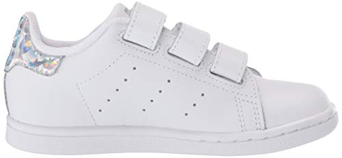 adidas Originals Kids Stan Smith Sneaker, White/White/Black, 9 US Unisex Toddler