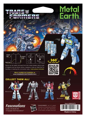 Metal Earth Transformers Soundwave Color 3D Metal Model Kit Fascinations