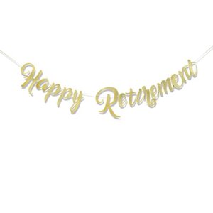 happy retirement banner – retirement party decorations,retirement banner,happy retirement sign,glitter banner retirement decor,office work party