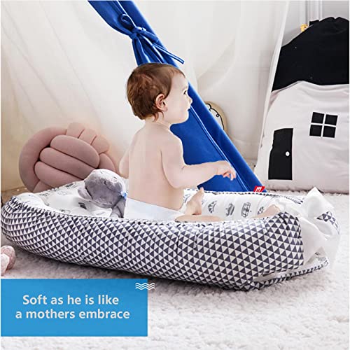 Baby Lounger, Baby Lounger for Co Sleeping Newborn Lounger Cover Sleeper Baby Sleeping Bed, 100% Soft Breathable Newborn Lounger Nest for 0-12 Months Infant Lounger Floor Seat for Lounger (C)