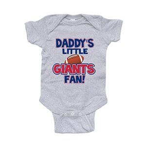 nanycrafts’ daddy’s little giants fan baby bodysuit 6 months heather