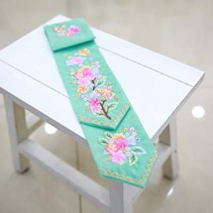 Babay Girl Hanbok Hair Accessory Daenggi Korea Traditional Head Piece Mint Embroidery