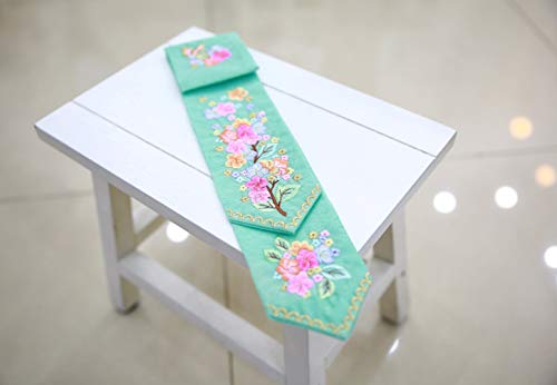 Babay Girl Hanbok Hair Accessory Daenggi Korea Traditional Head Piece Mint Embroidery