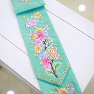 Babay Girl Hanbok Hair Accessory Daenggi Korea Traditional Head Piece Mint Embroidery