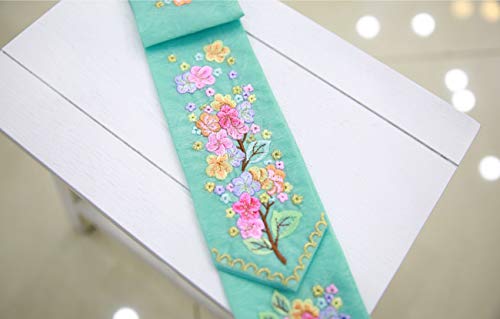 Babay Girl Hanbok Hair Accessory Daenggi Korea Traditional Head Piece Mint Embroidery