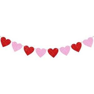 Galentine's Day Decorations Set,Glitter Happy Galentine's Day Banner,Heart Decor and Rose Banner,Valentine's Day Decor Galentines Decor