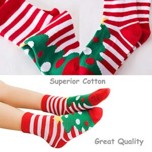 LITOON Christmas Socks Children Socks Christmas Kid Socks for Kid Boy Girl 5 Pairs (M(4-6 years))