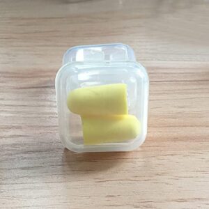 20 Pcs Small Clear Plastic Box Cases Empty Bead Storage Containers Square Earplug Storage Box Pill Containers with Hinged Lid