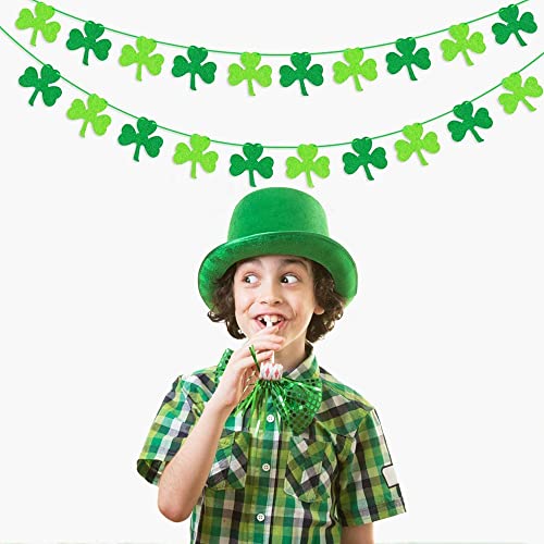 DmHirmg St Patricks Day Decorations,St Patricks Day Garland, Hanging Swirls with Garland,St Patricks Day Banner Ceiling Hanging and Wall Decoration (3 Sheets)