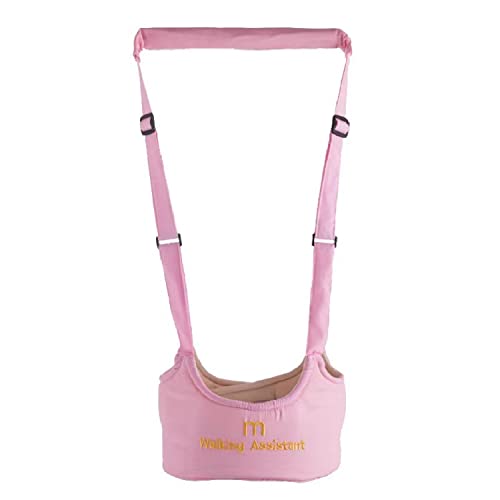 YESTIC Adjustable Baby Walking Harness Toddler Harness Assistant Belt for Learning Walk Easy-to-Wear Walking Learning Helper for Boys Girls. (Pink)