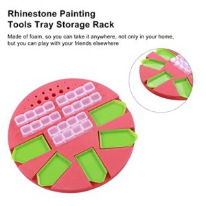 Pssopp Rhinestone Painting Tools Tray Storage Rack, Rhinestone Painting Tools Accessories Kit Storage Containers for DIY Craft Arts