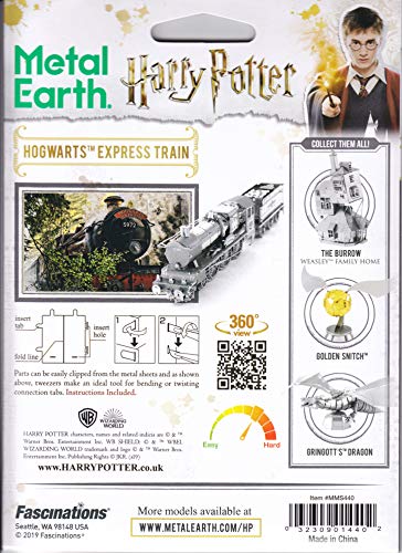 Fascinations Metal Earth Harry Potter Hogwarts Express Train 3D Metal Model Kit