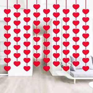 One Set of Valentines Day Decor Valentines Day Banners String Hearts Valentines Decoration Romantic Decorations Special Night DIY Felt Heart Decoration Letter Banner for Home Wedding Party Anniversary