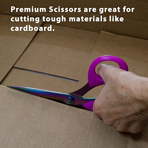 Lefty’s Left Handed Scissors - Stainless Steel Durable Blades - Great for Sewing, Cutting Fabric, Kitchen, General Purpose, School items - Gifts for Left-Handed People, Adults, Student, Men and Women