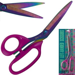 Lefty’s Left Handed Scissors - Stainless Steel Durable Blades - Great for Sewing, Cutting Fabric, Kitchen, General Purpose, School items - Gifts for Left-Handed People, Adults, Student, Men and Women