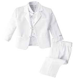 spring notion baby boys’ white classic fit tuxedo set, no tail 12m (medium)