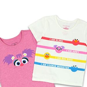 Isaac Mizrahi Loves Sesame Street Elmo Toddler Baby Short Sleeve T-Shirt Tee (2T, White)