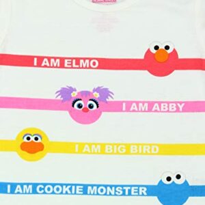 Isaac Mizrahi Loves Sesame Street Elmo Toddler Baby Short Sleeve T-Shirt Tee (2T, White)