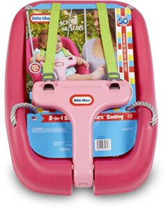 little tikes -2-in-1 snug ‘n secure swing 4pk-magenta, 650727m