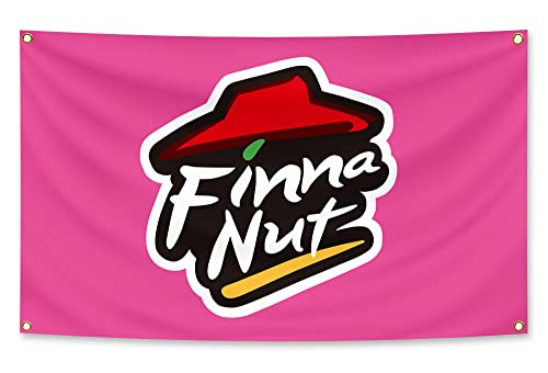 Isvian Finna Nut Flag 3X5 Ft Funny Banner , Resistance Fading Durable 3x5 Feet Banner, Man Cave Wall Flag with Brass Grommets for College Dorm Room Decor,Tailgates,Parties,Gift.