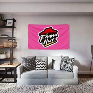 Isvian Finna Nut Flag 3X5 Ft Funny Banner , Resistance Fading Durable 3x5 Feet Banner, Man Cave Wall Flag with Brass Grommets for College Dorm Room Decor,Tailgates,Parties,Gift.