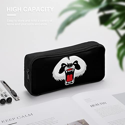 Angry Giant Panda Pencil Case Stationery Pen Pouch Portable Makeup Storage Bag Organizer Gift