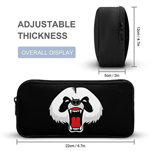 Angry Giant Panda Pencil Case Stationery Pen Pouch Portable Makeup Storage Bag Organizer Gift