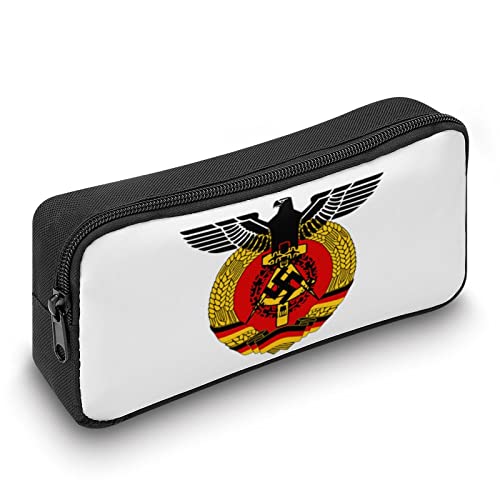 Coat of Arms of Germany Logo Pencil Case Stationery Pen Pouch Portable Makeup Storage Bag Organizer Gift