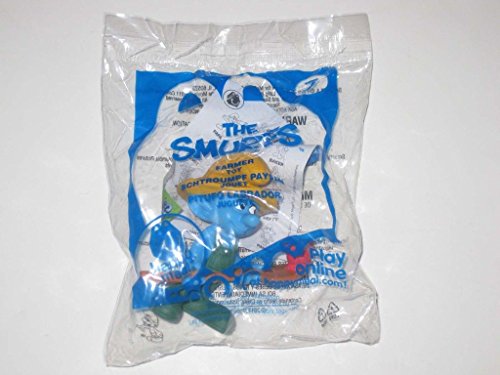 2011 The SMURFS Movie Mcdonalds FARMER SMURF Toy #7 NEW SEALED IN PACKAGE ^G#fbhre-h4 8rdsf-tg1334123