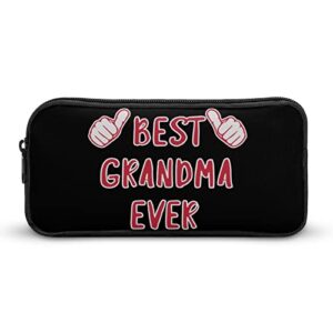 best grandma ever pencil case stationery pen pouch portable makeup storage bag organizer gift