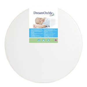 Dream On Me 4” Round Crib Playmat/Ideal Support/Easy Maintenance/Greenguard Gold Environment Safe playmat